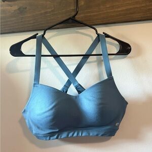 NWOT Large Women’s Blue Cross-Back Comfort Bra